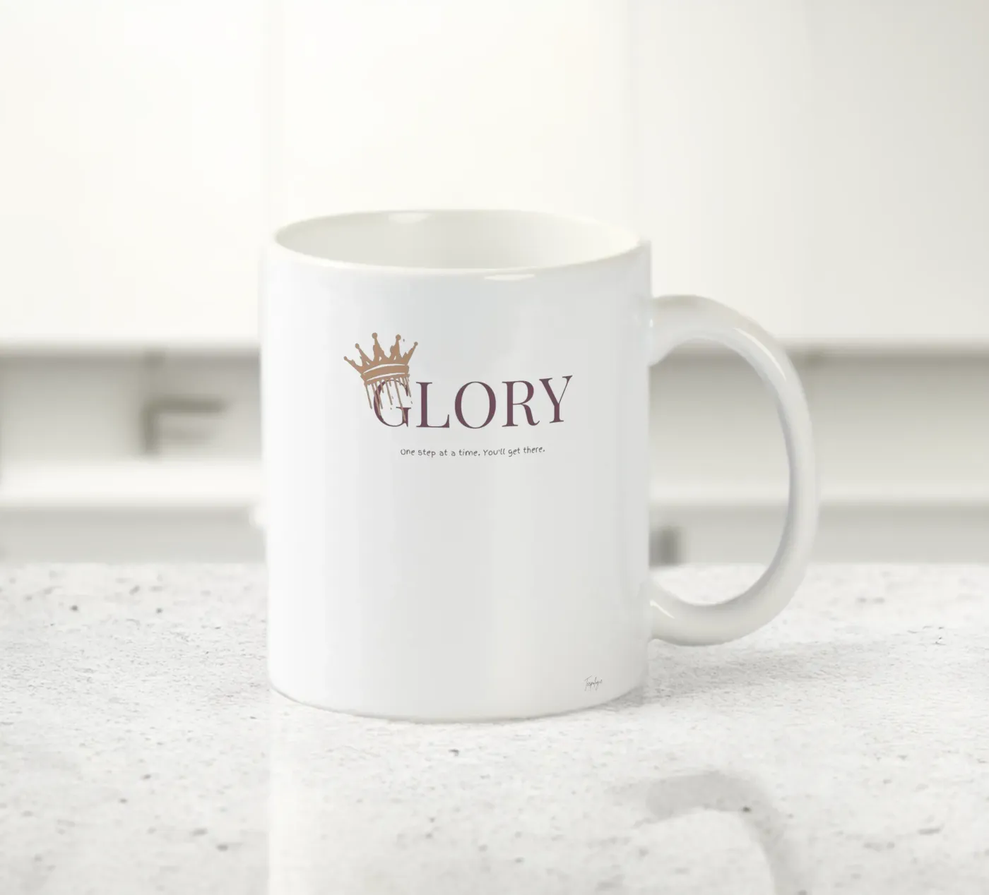 Glory u ceramic mug by Teepologie.
