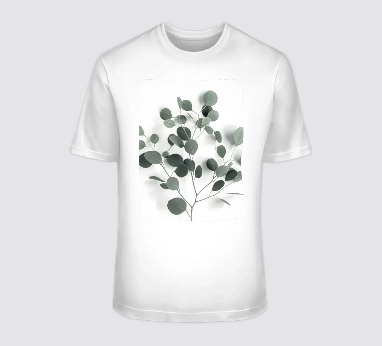 Minimalist eucalyptus design - inspired by nature t-shirt by Whole©