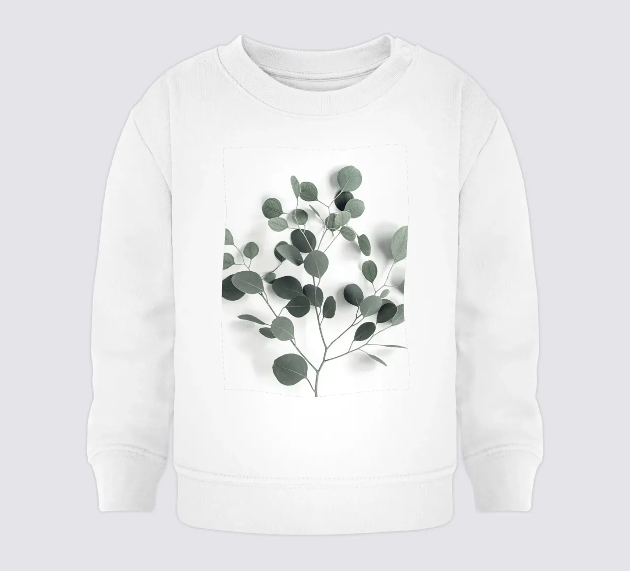 Design minimalista in eucalipto - ispirato alla natura felpa neonato da Whole©