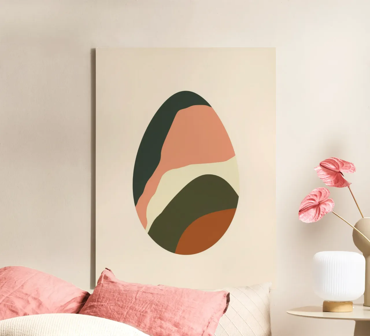 Modern Easter Egg tela da Geometrica