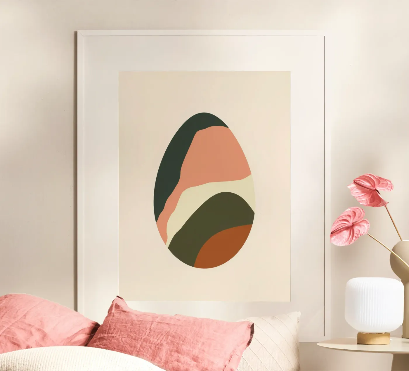 Modern Easter Egg Poster von Geometrica