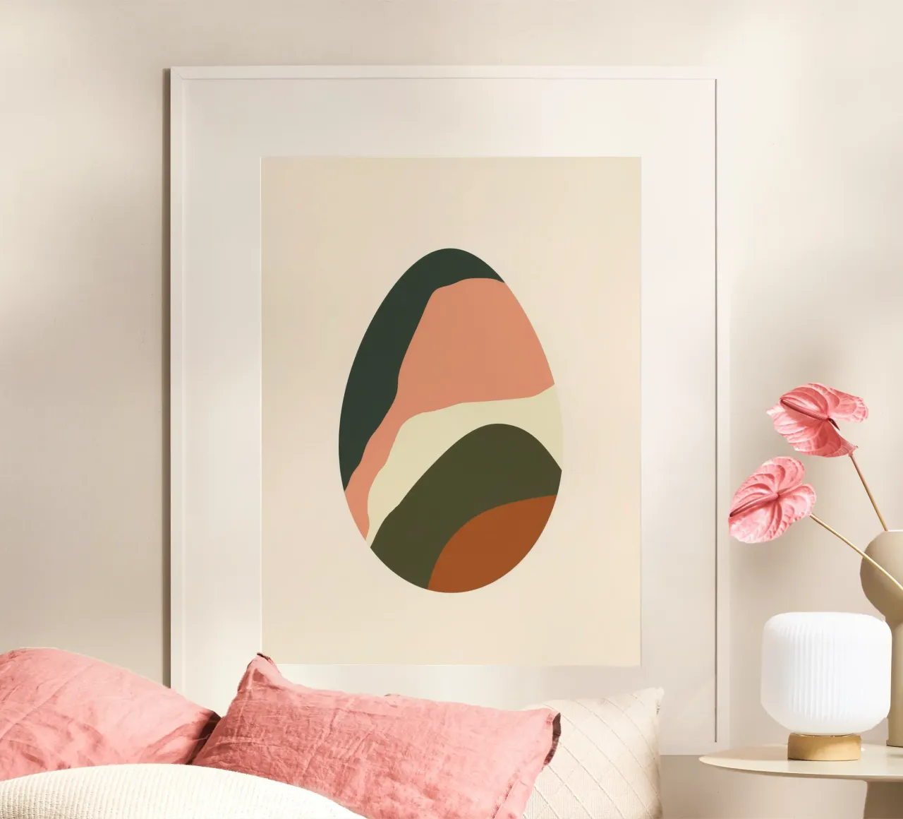 Modern Easter Egg poster van Geometrica