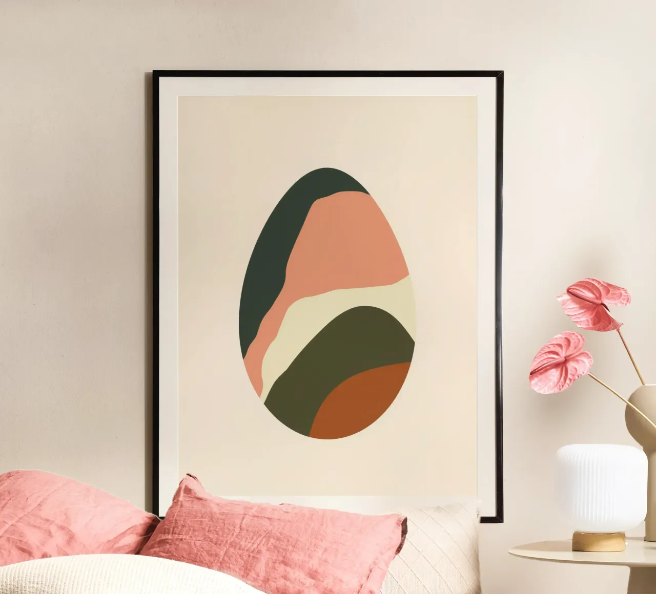 Modern Easter Egg poster van Geometrica