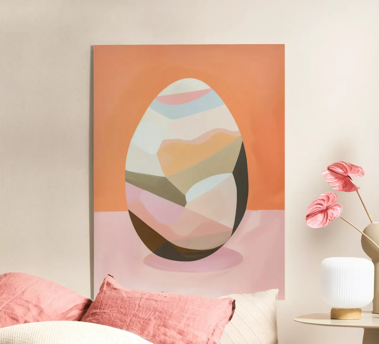 Abstract Easter Egg plexiglas de Geometrica