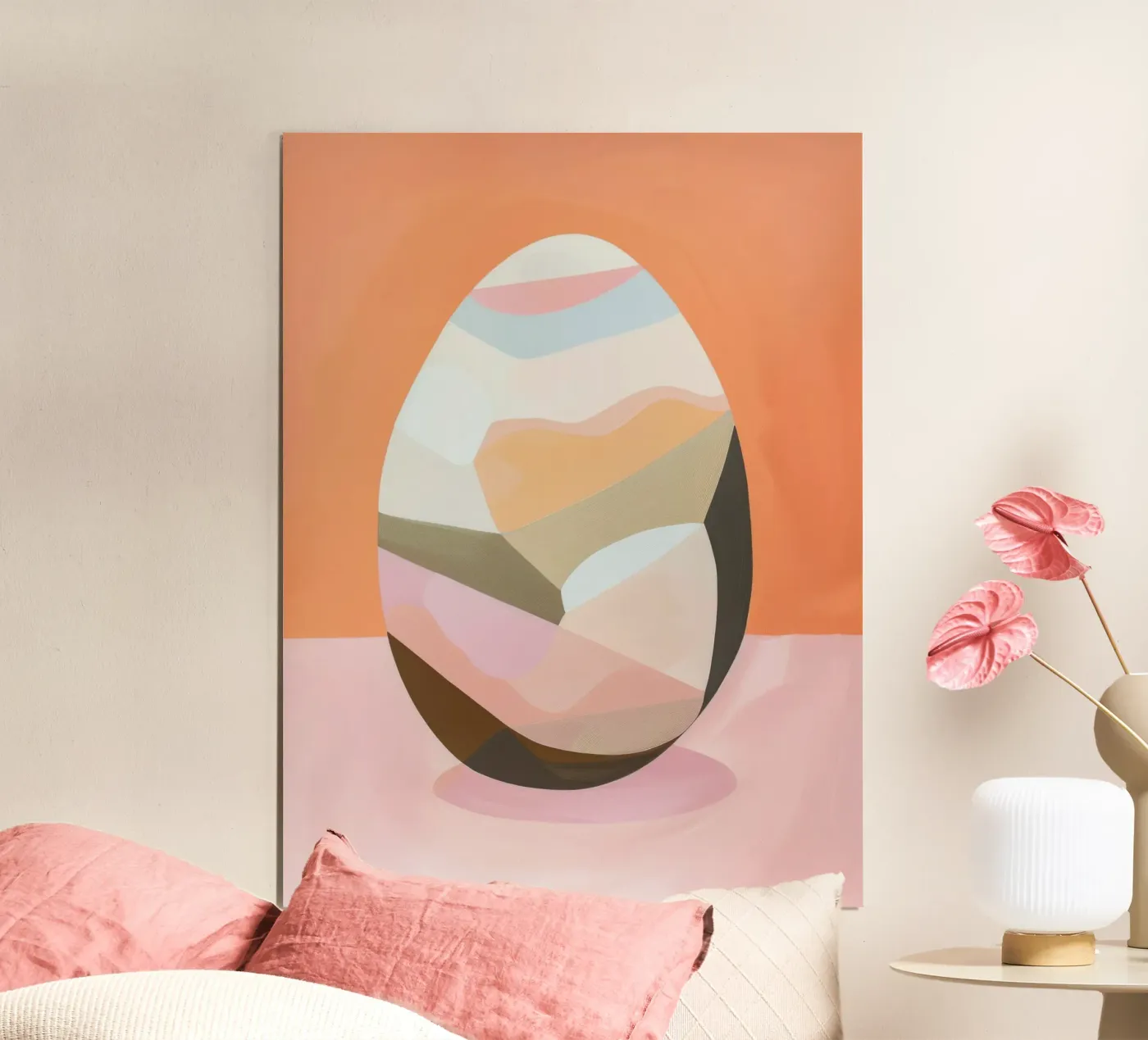 Abstract Easter Egg poster van Geometrica