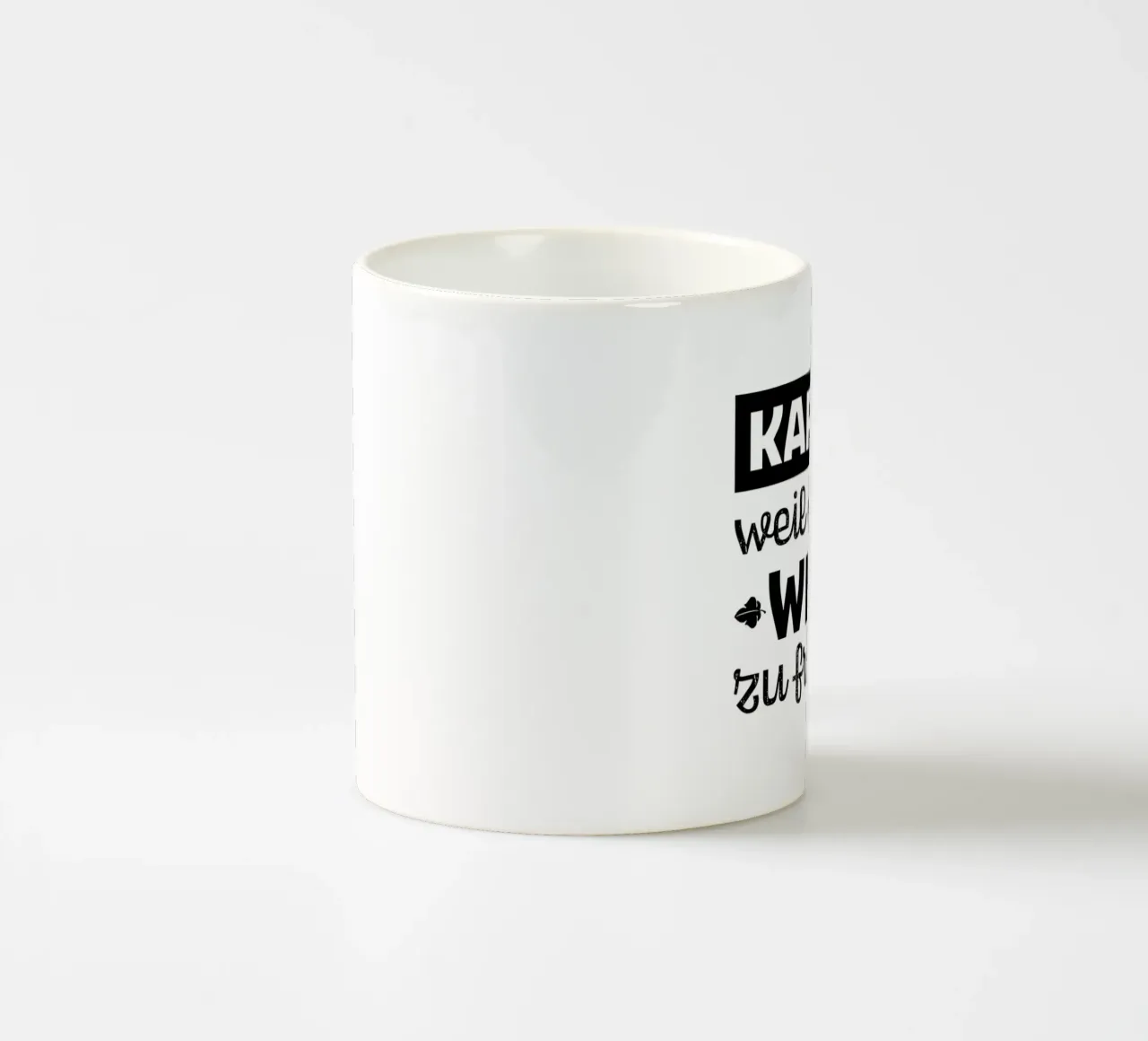 Kaffee weil es für Wein zu früh ist ceramic mug by artographieHome