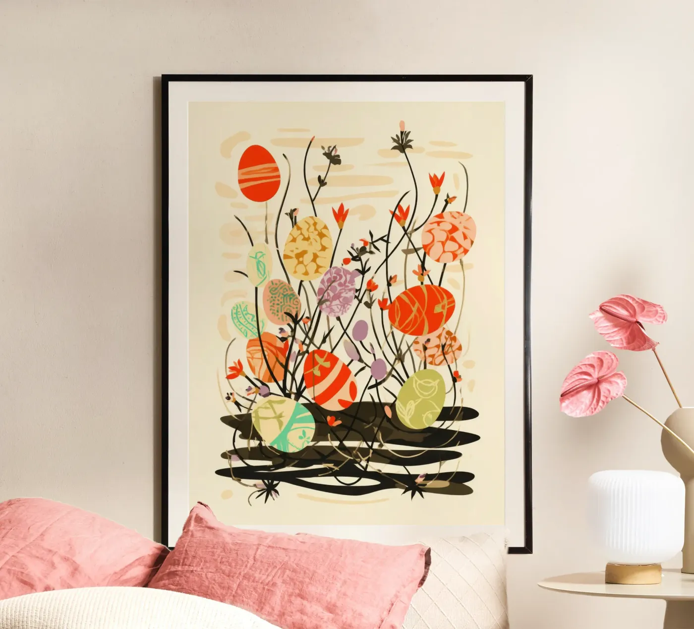 Spring Egg Meadow poster da michi