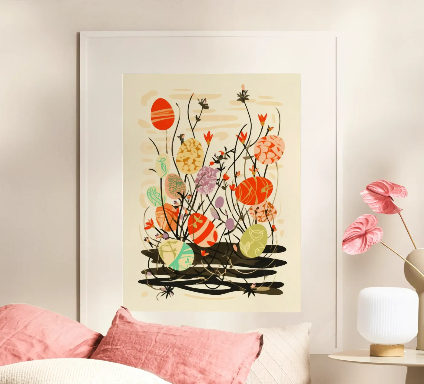 Spring Egg Meadow poster da michi