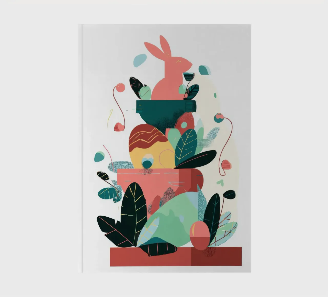 Easter Garden Stack notebook by Geometrica