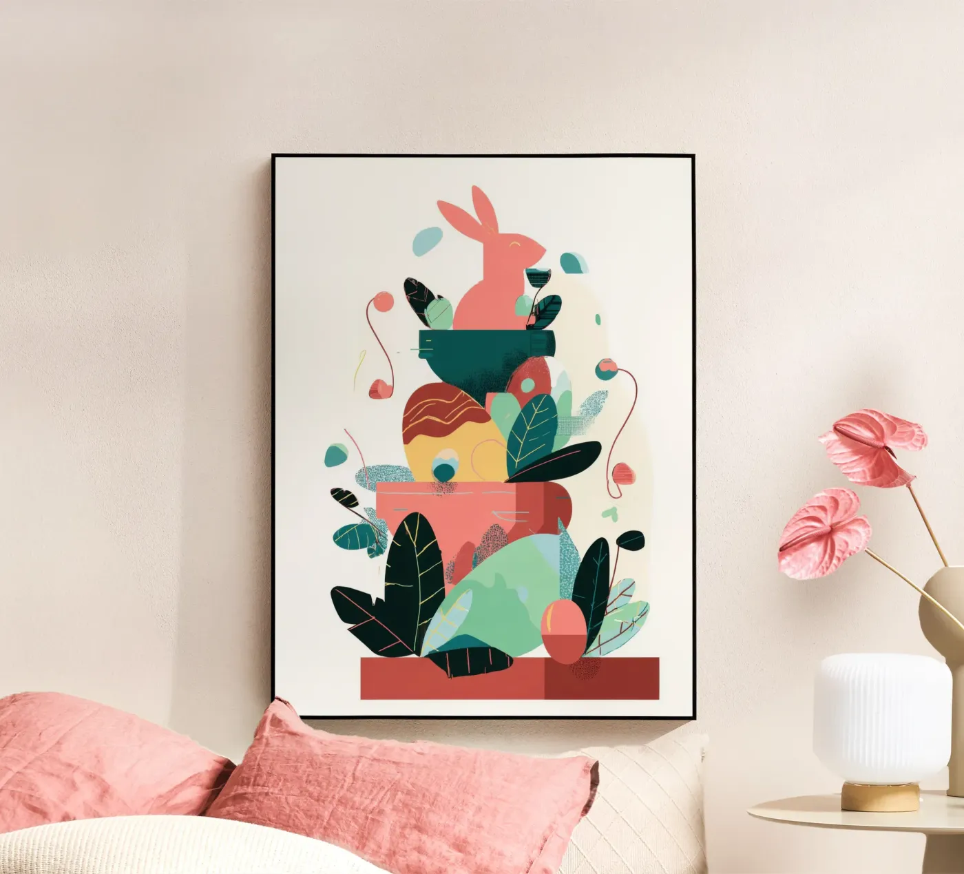 Easter Garden Stack acrylic glass by Geometrica