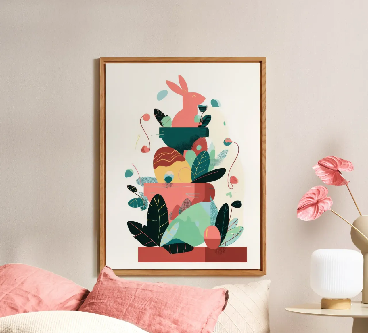 Easter Garden Stack pannello forex da Geometrica