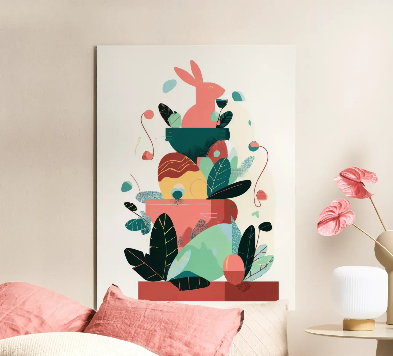 Easter Garden Stack pannello forex da Geometrica