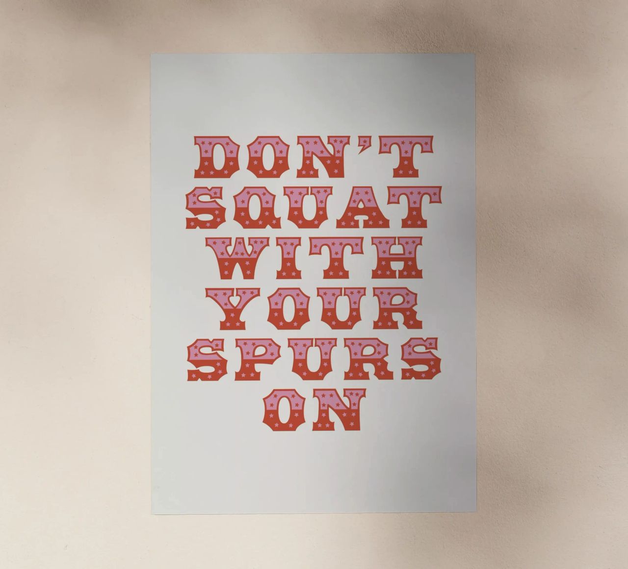 Don't Squat With Your Spurs On pellicola backlit da The Native State