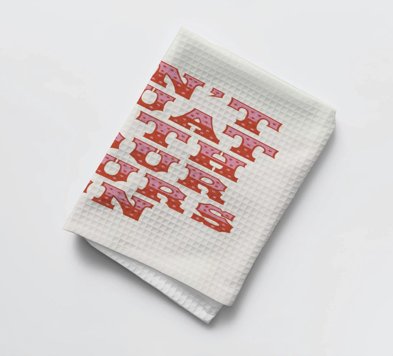Don't Squat With Your Spurs On tea towel by The Native State