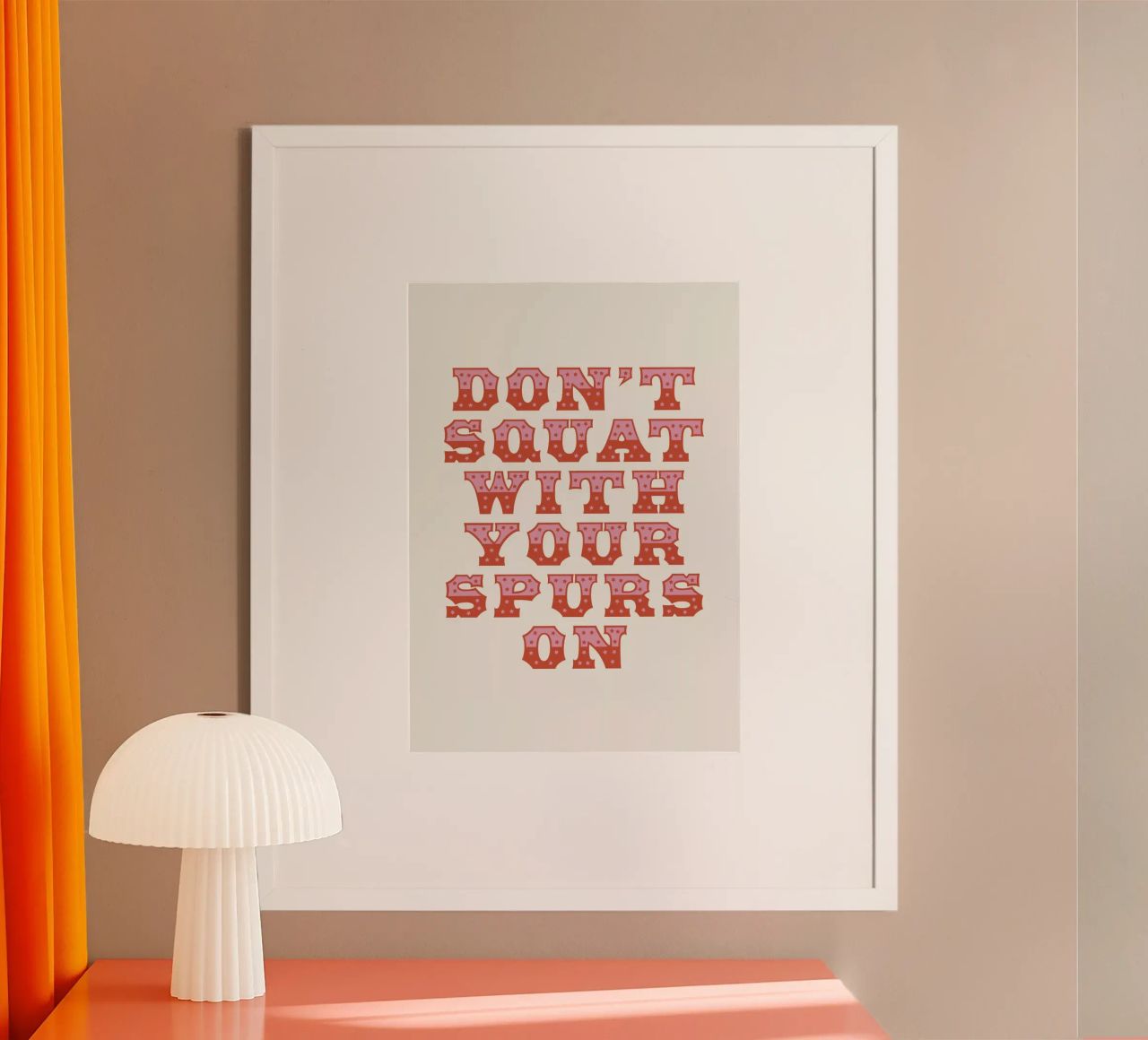 Don't Squat With Your Spurs On carta hahnemühle da The Native State