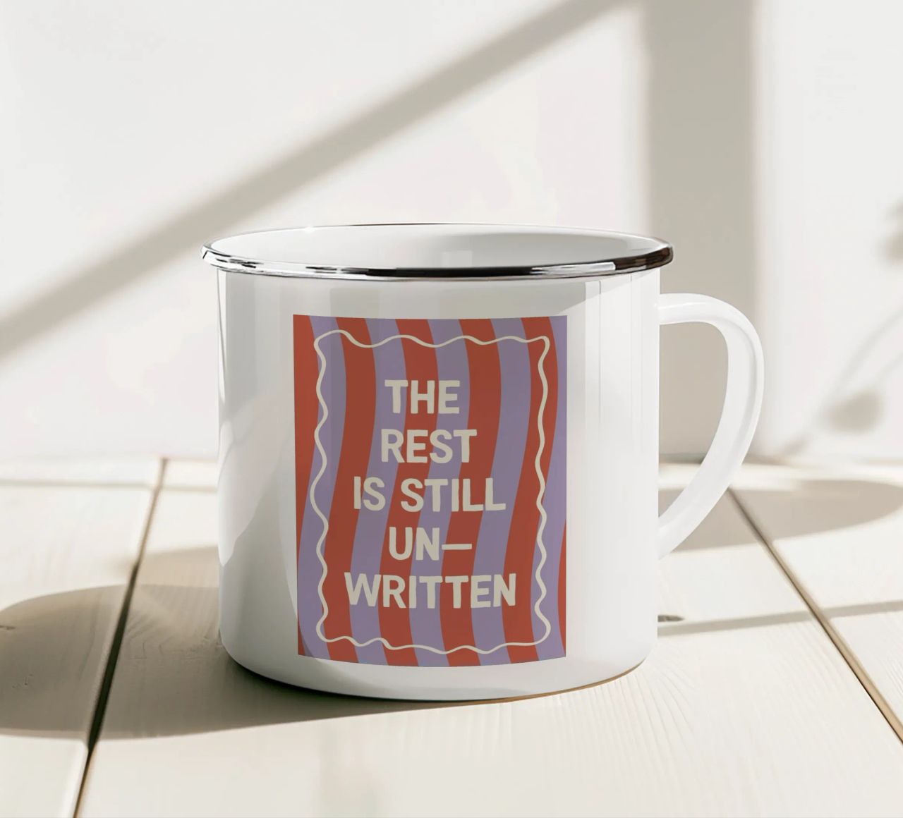 The Rest Is Still Unwritten tazza in smalto da The Native State