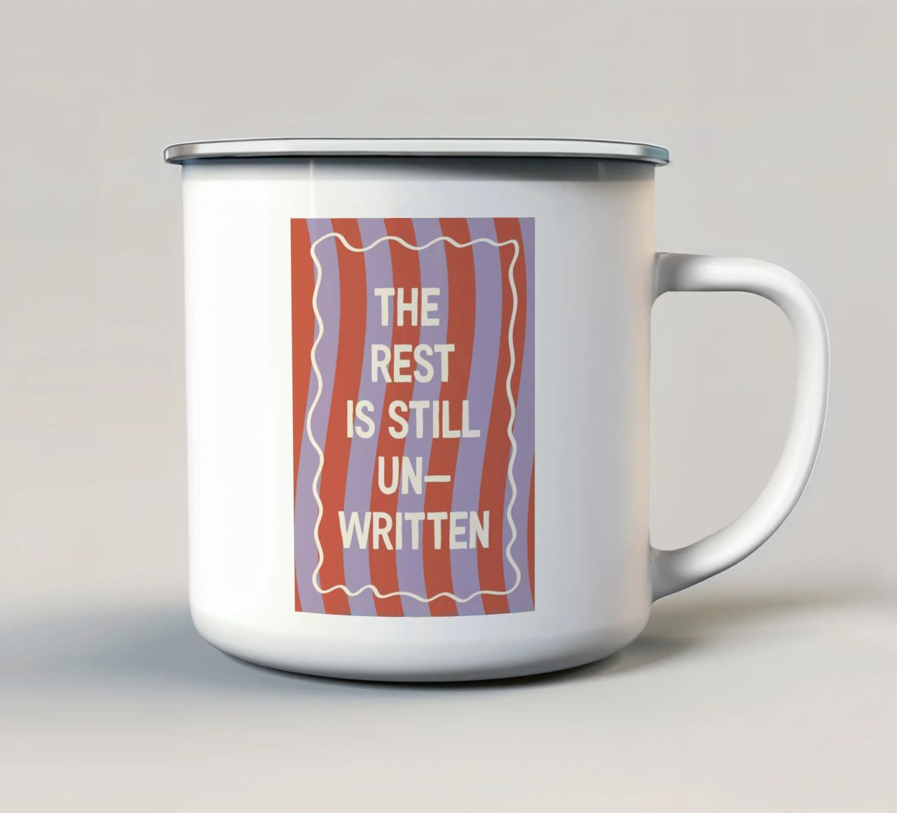 The Rest Is Still Unwritten tazza in smalto da The Native State