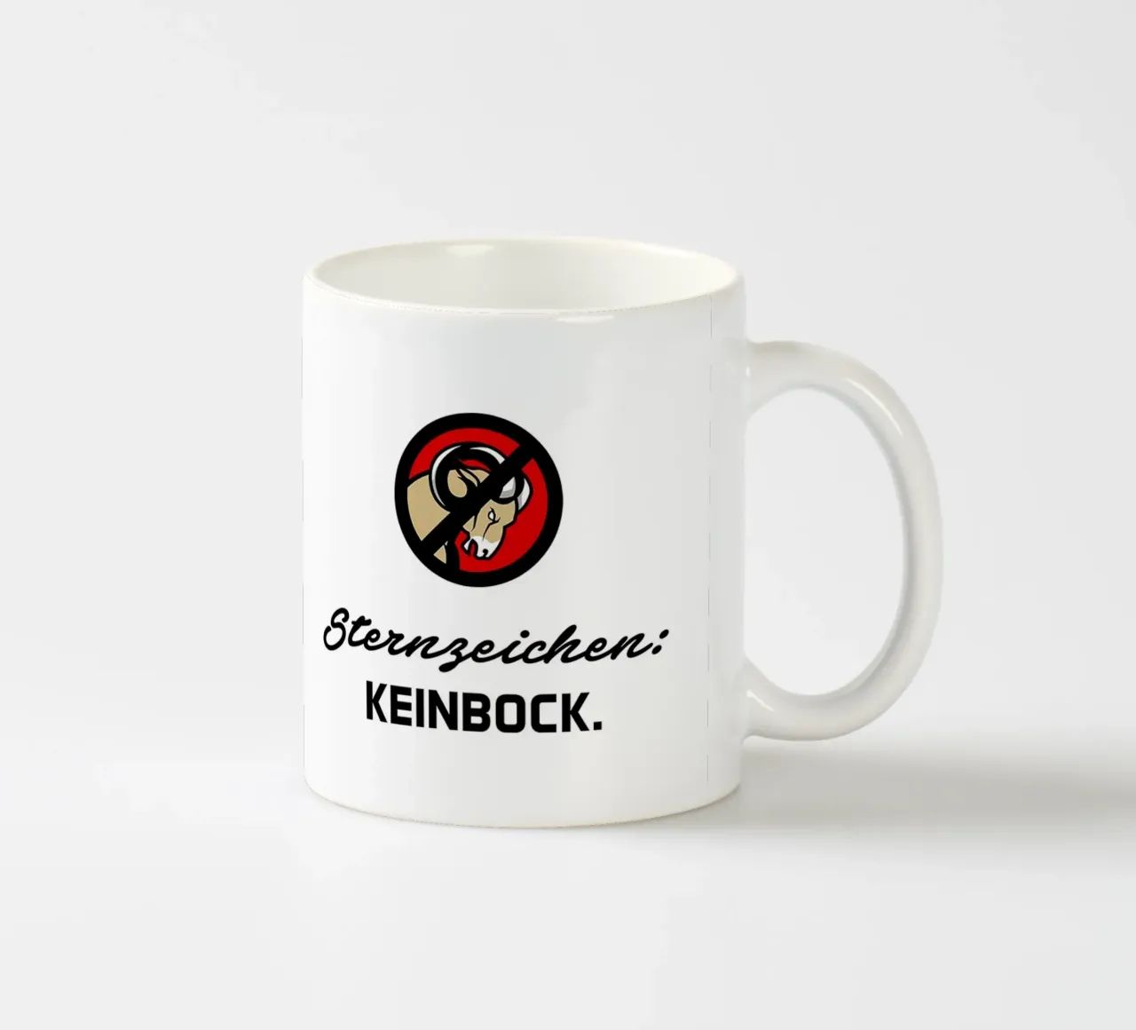 Sternzeichen: KeinBock. tazza in ceramica da artographieHome