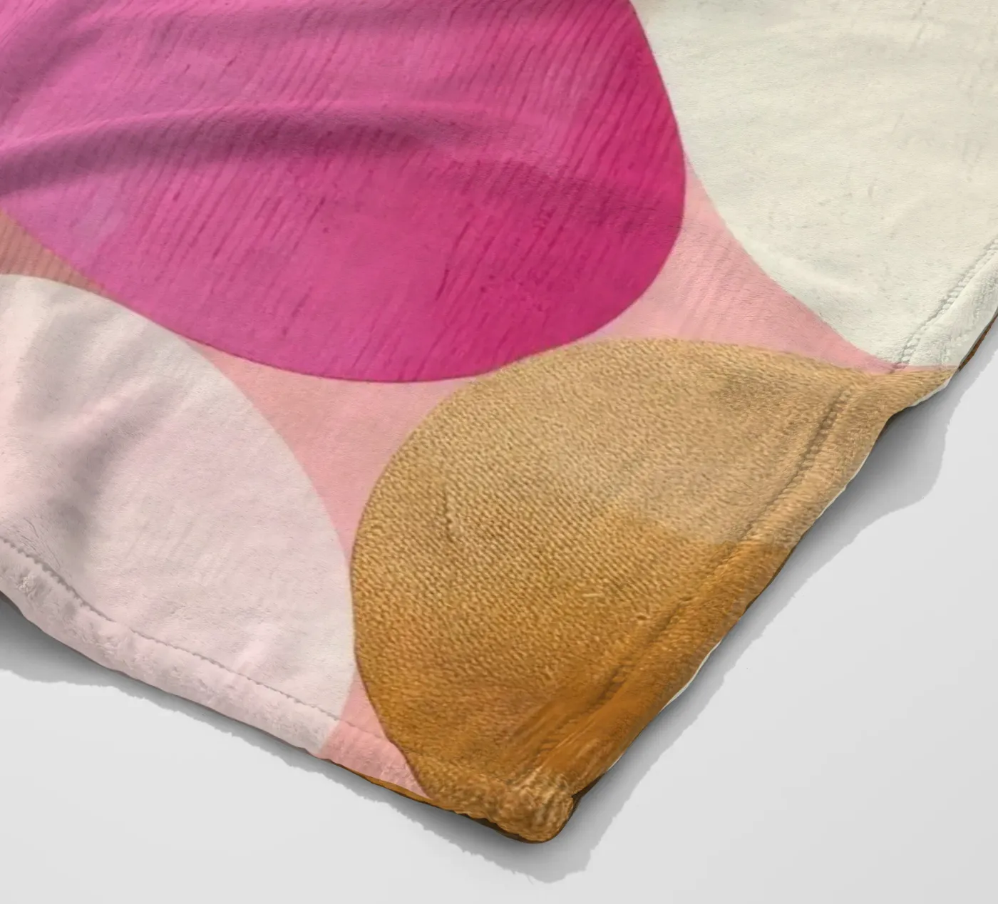 Zusammensetzung des Blush Circle Fleecedecke von Geometrica