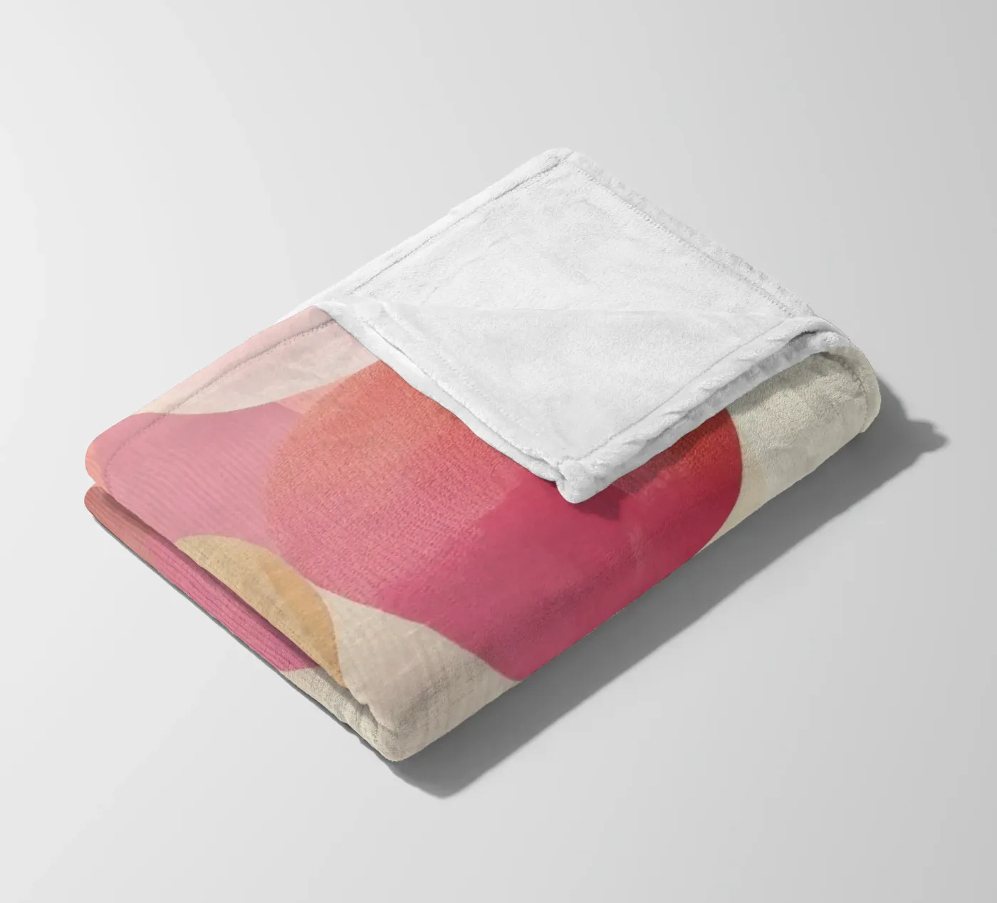 Zusammensetzung des Blush Circle Fleecedecke von Geometrica