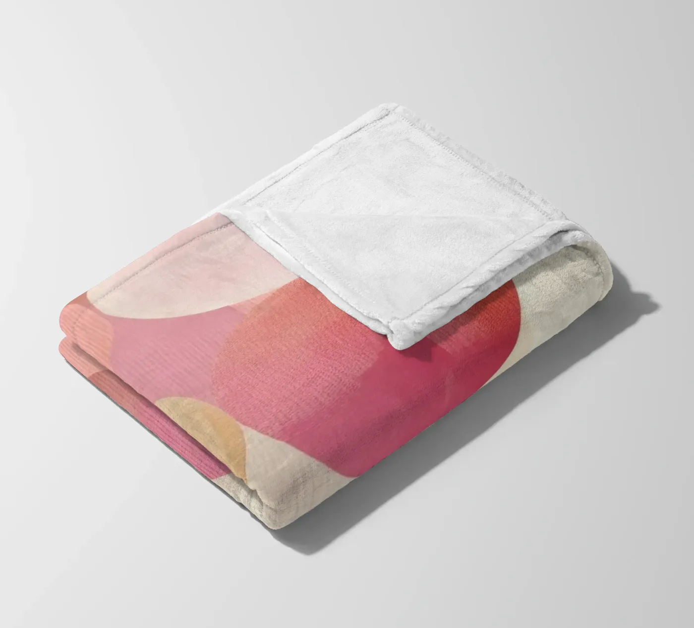 Zusammensetzung des Blush Circle Fleecedecke von Geometrica