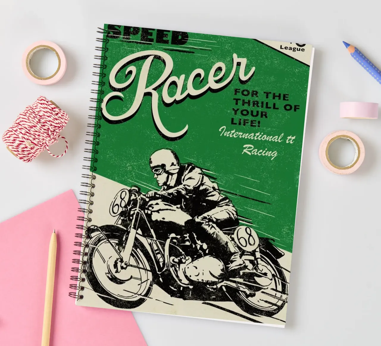 Speed Racer spiral notebook by Rocket68