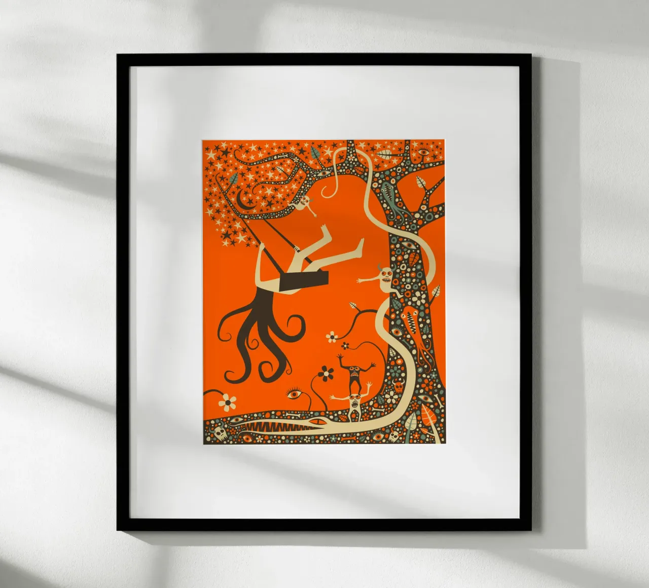Il reietto poster con telaio in plastica da Jazzberry Blue
