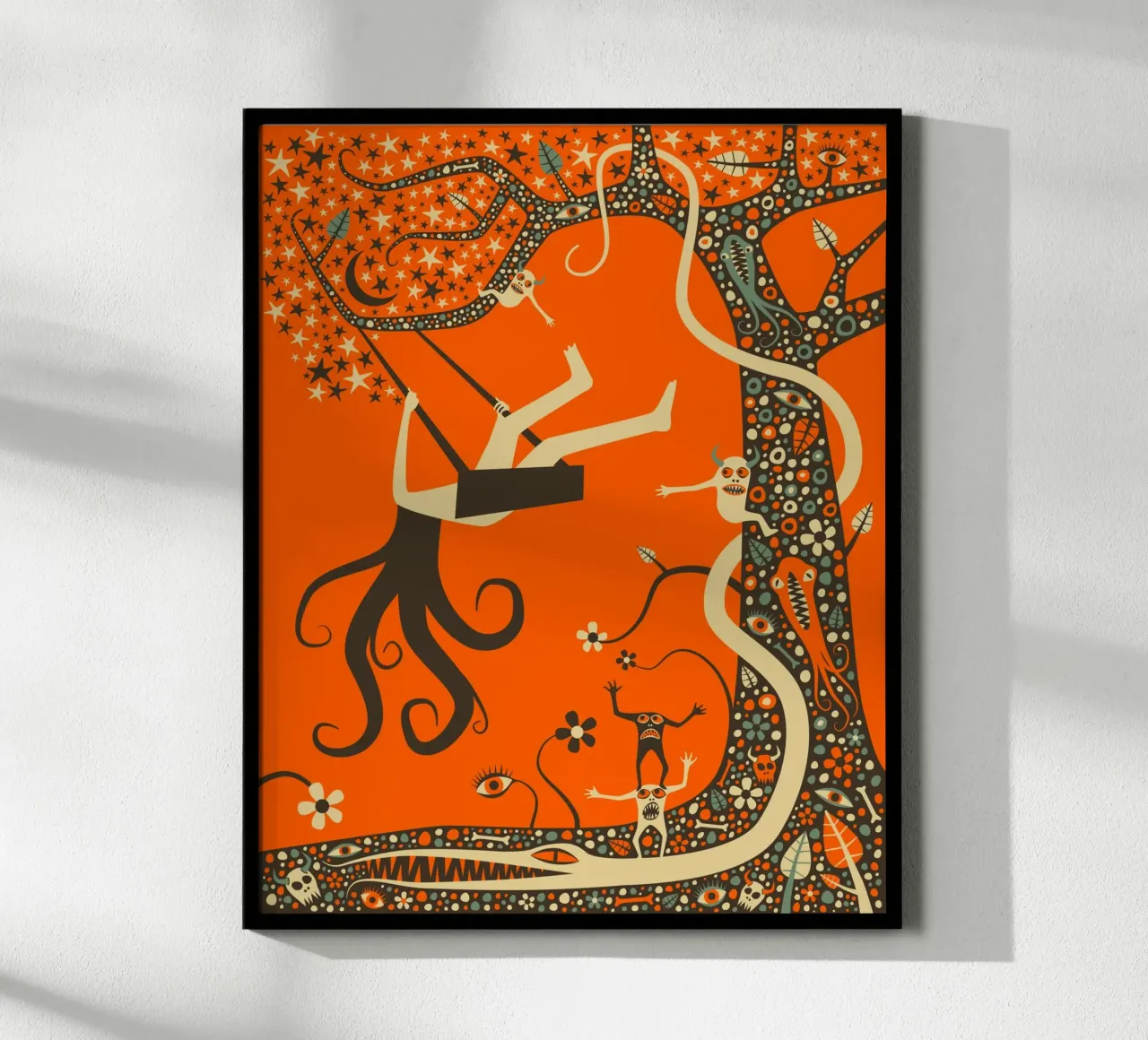 Il reietto poster con telaio in plastica da Jazzberry Blue