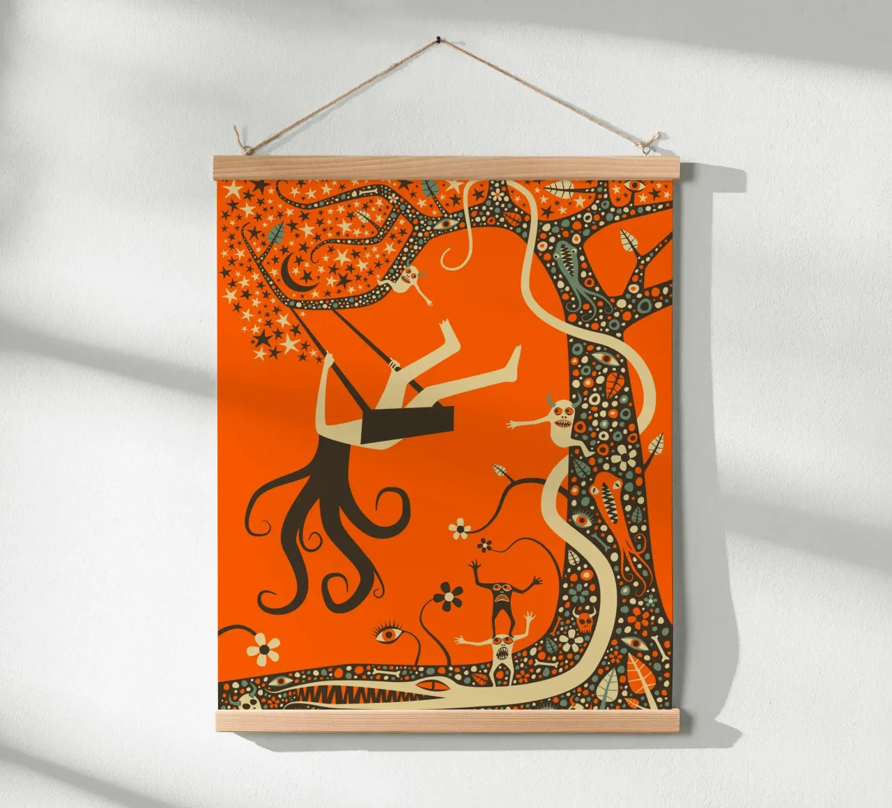 Il reietto poster con telaio in plastica da Jazzberry Blue