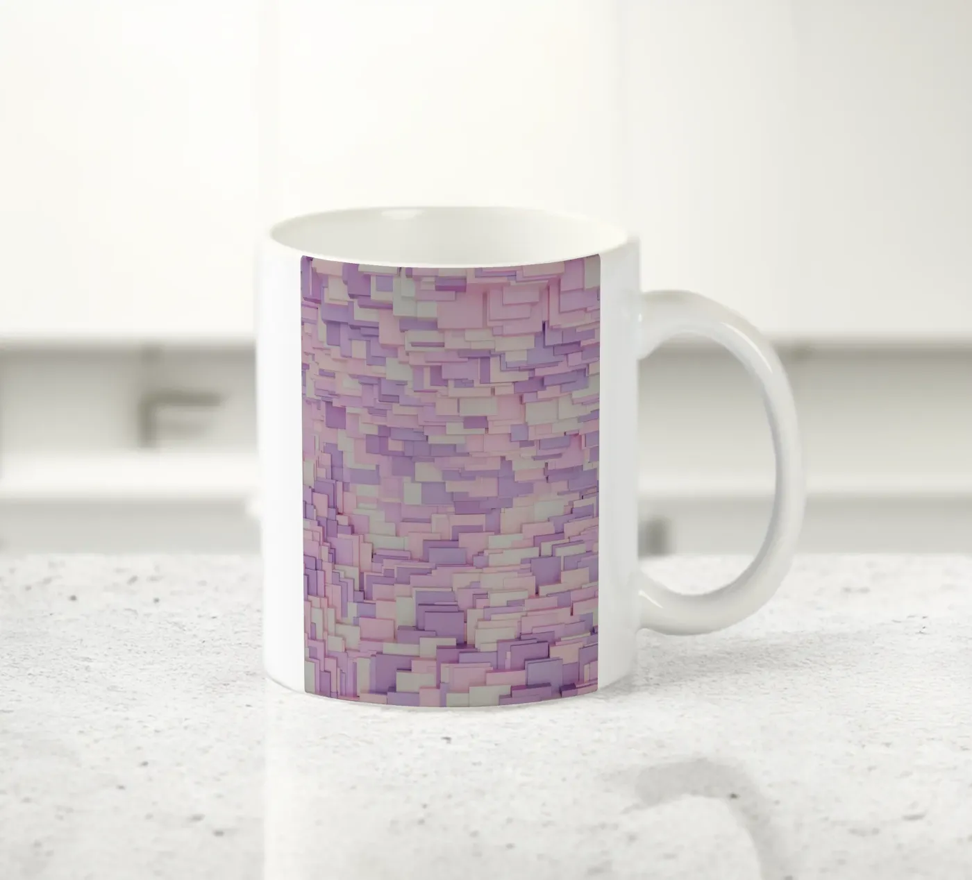 random square ceramic mug by marty