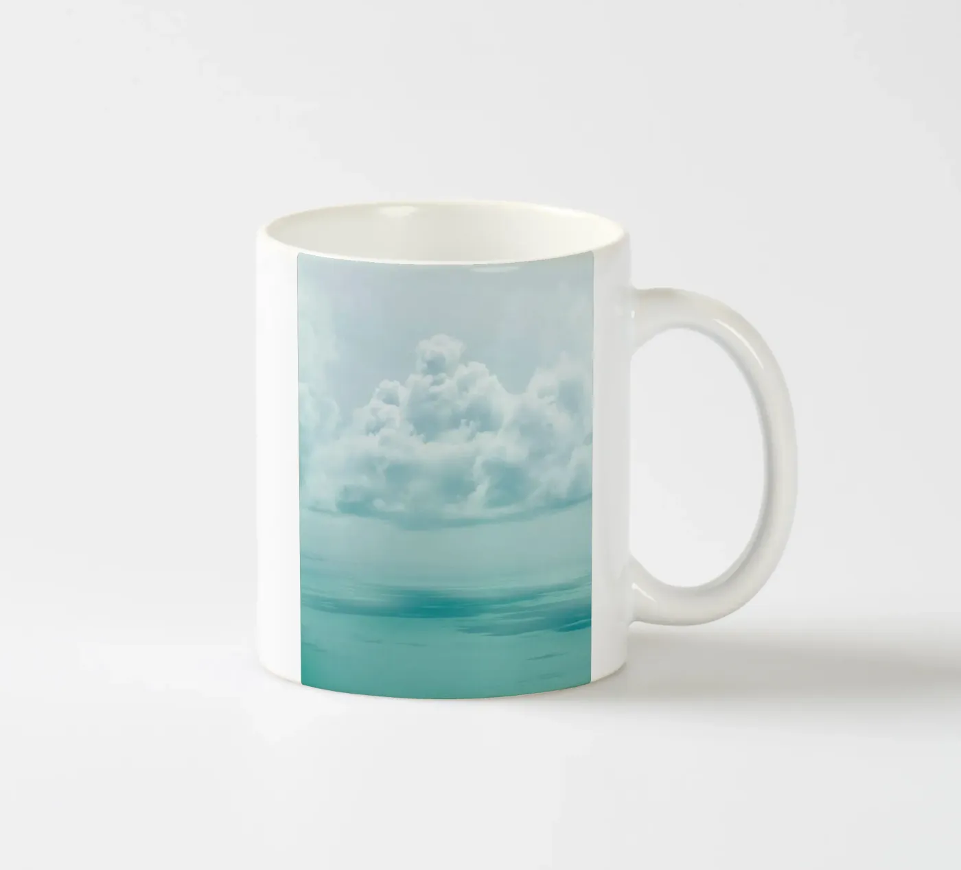 blue cloud ceramic mug by marty