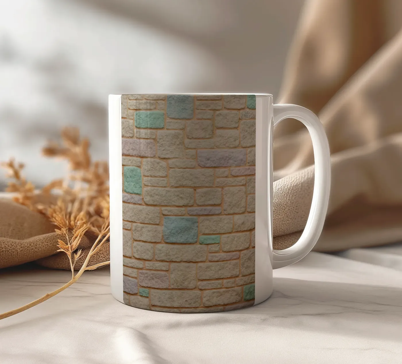 shape the square ceramic mug by marty