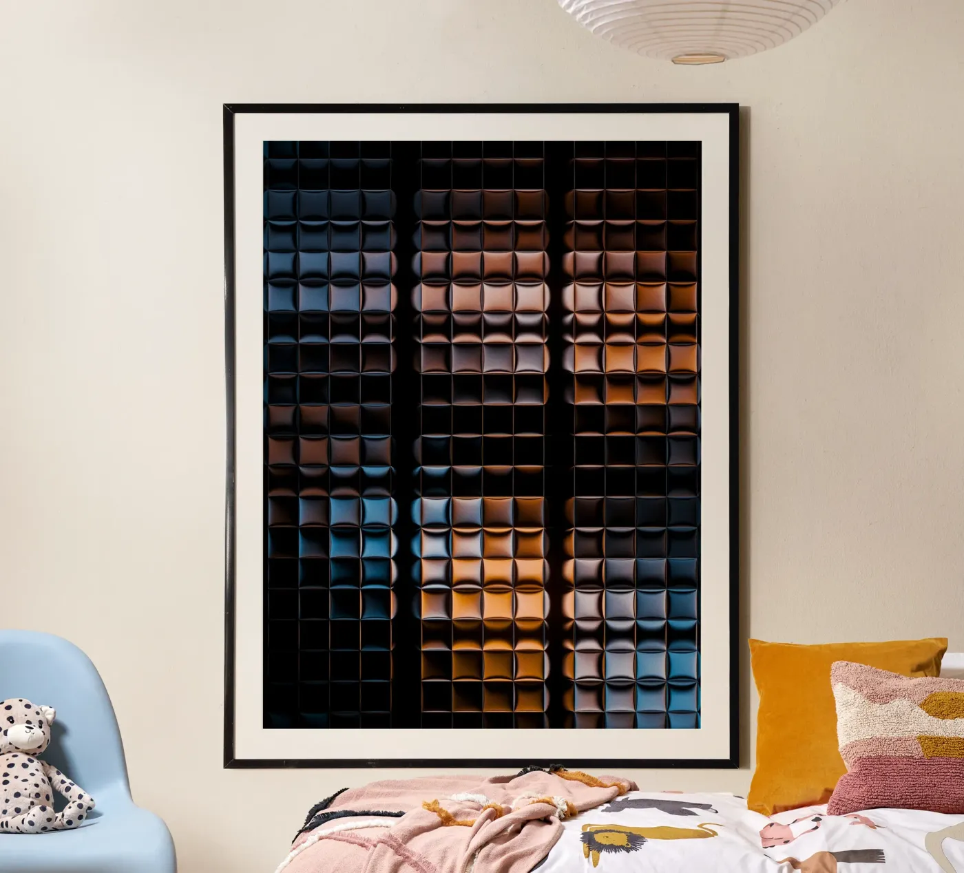 light dark square poster by marty