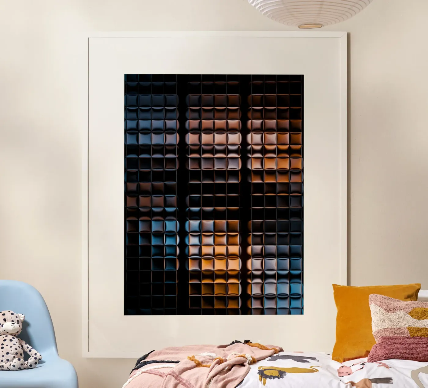 light dark square poster by marty