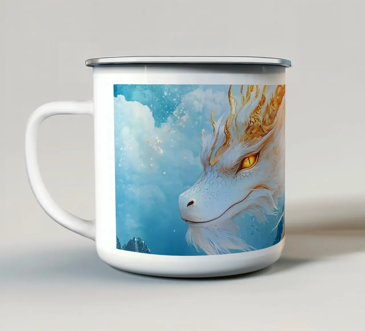 Dragon tazza in smalto da Théïa's Fantasia World