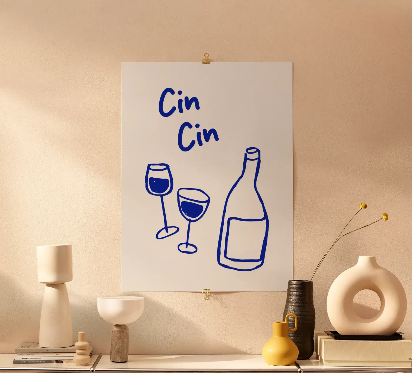 Cin Cin poster van CSK DESIGN