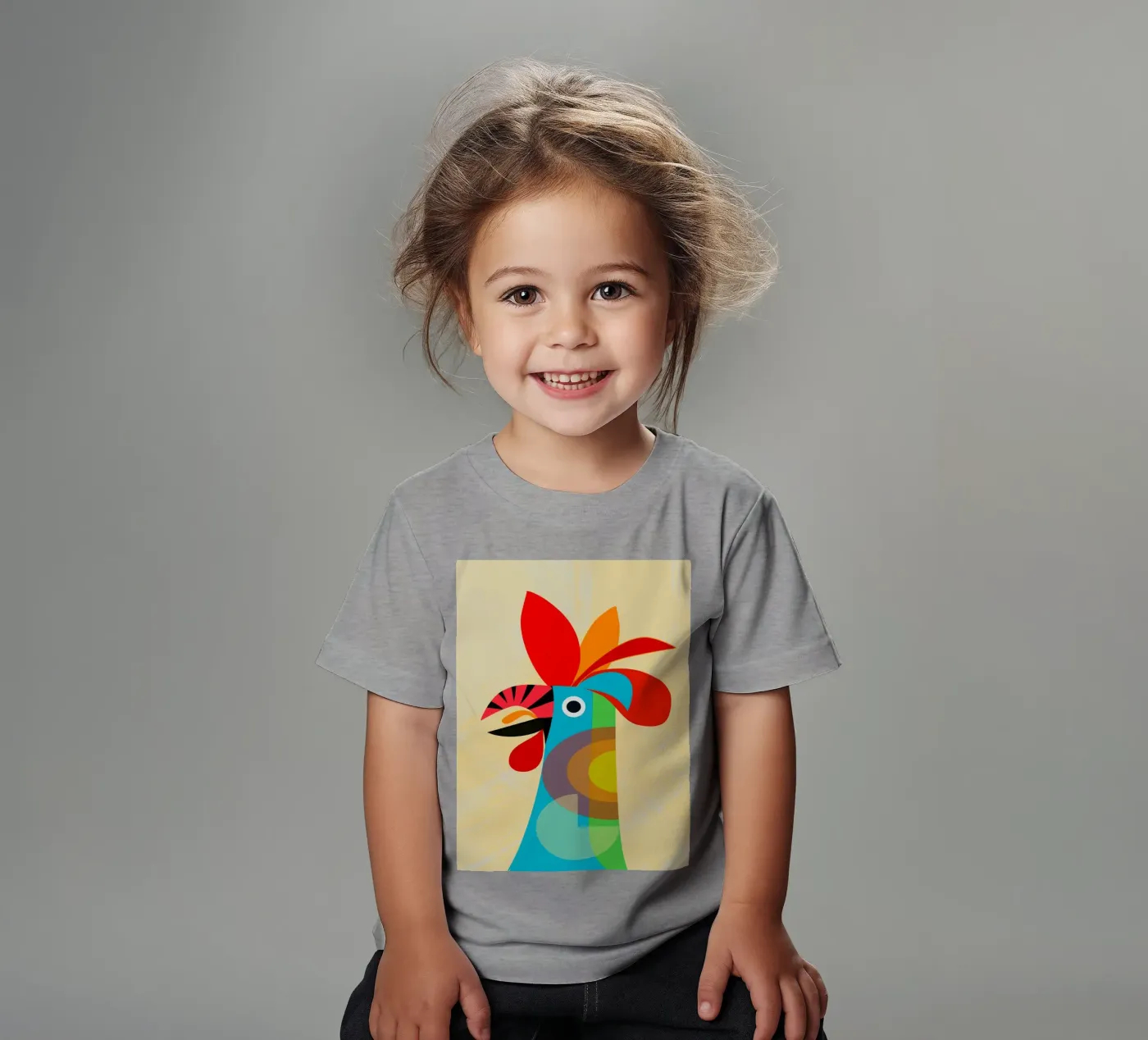 Rooster kinder t-shirt van MirimoDesign