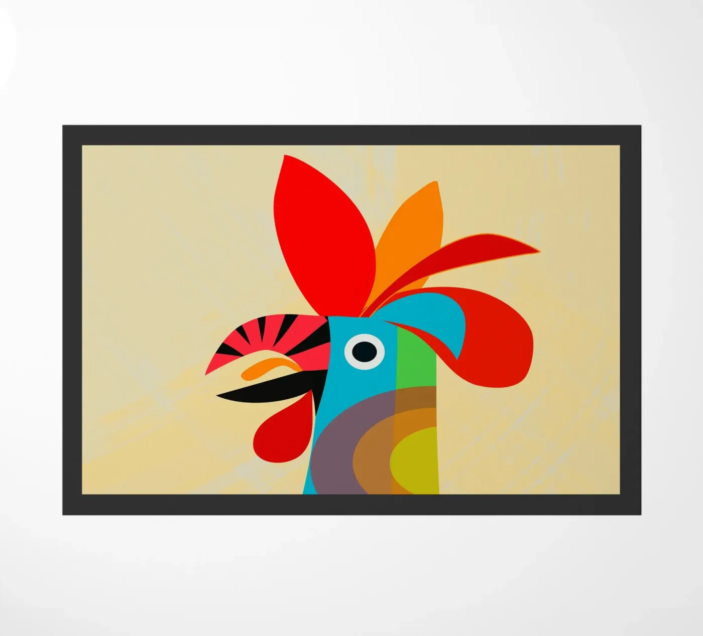 Rooster deurmat van MirimoDesign