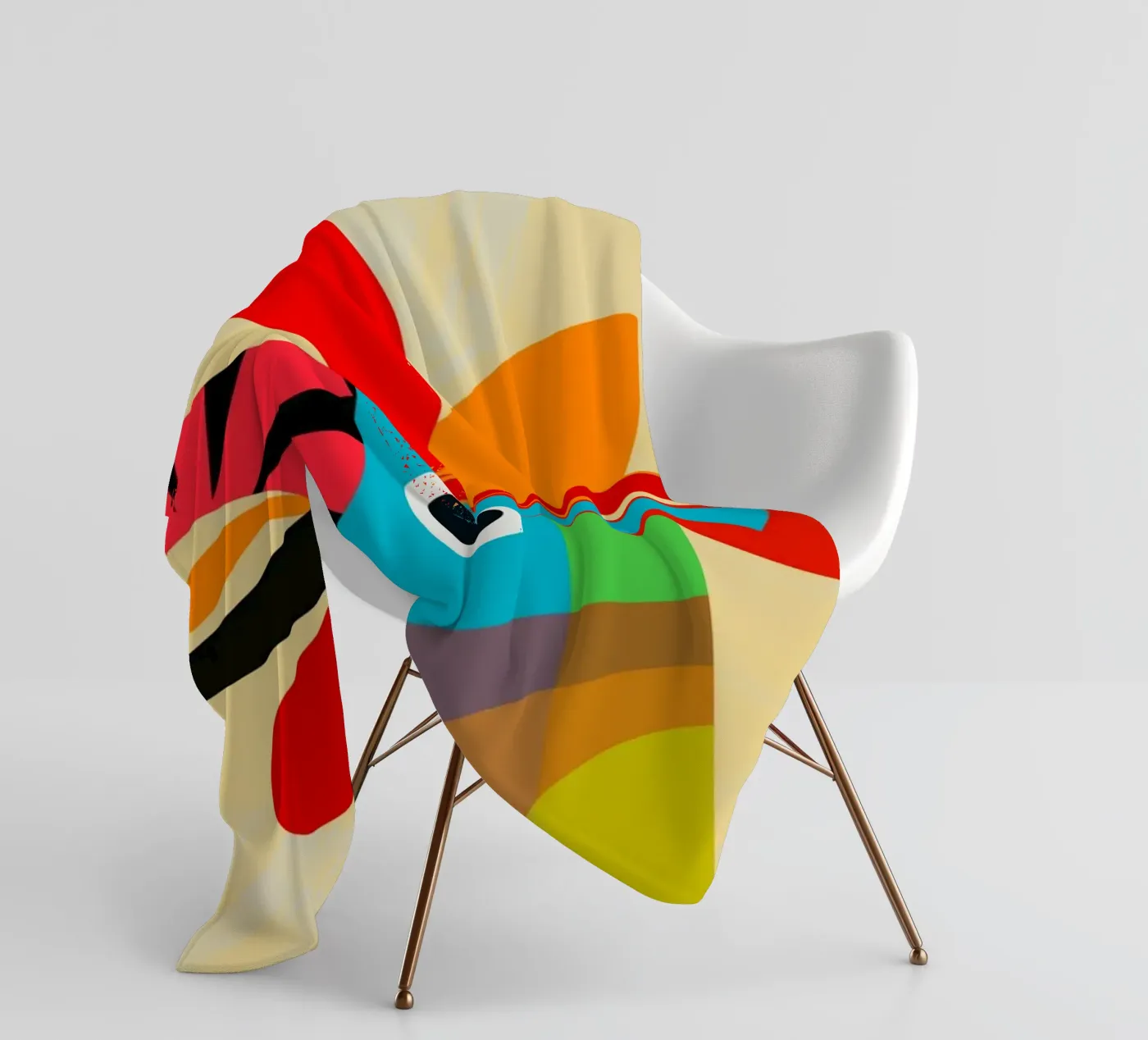 Rooster fleecedeken van MirimoDesign