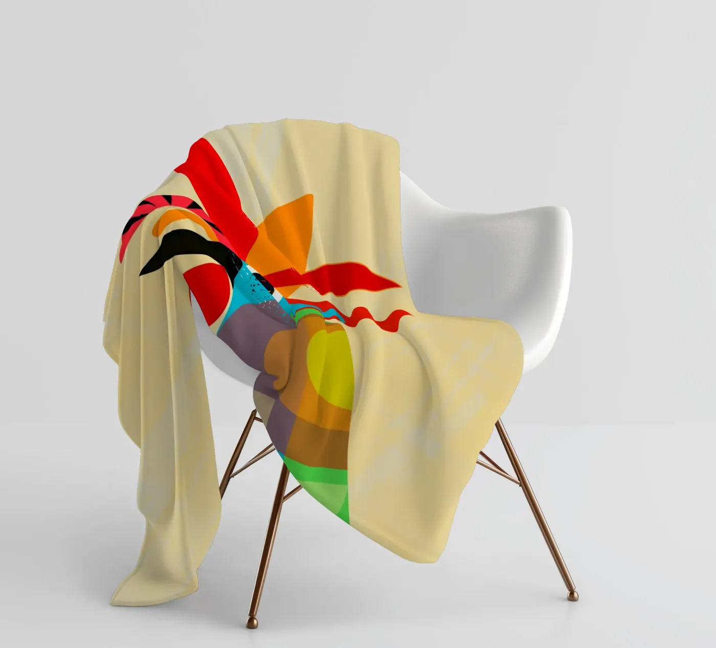 Rooster fleecedeken van MirimoDesign