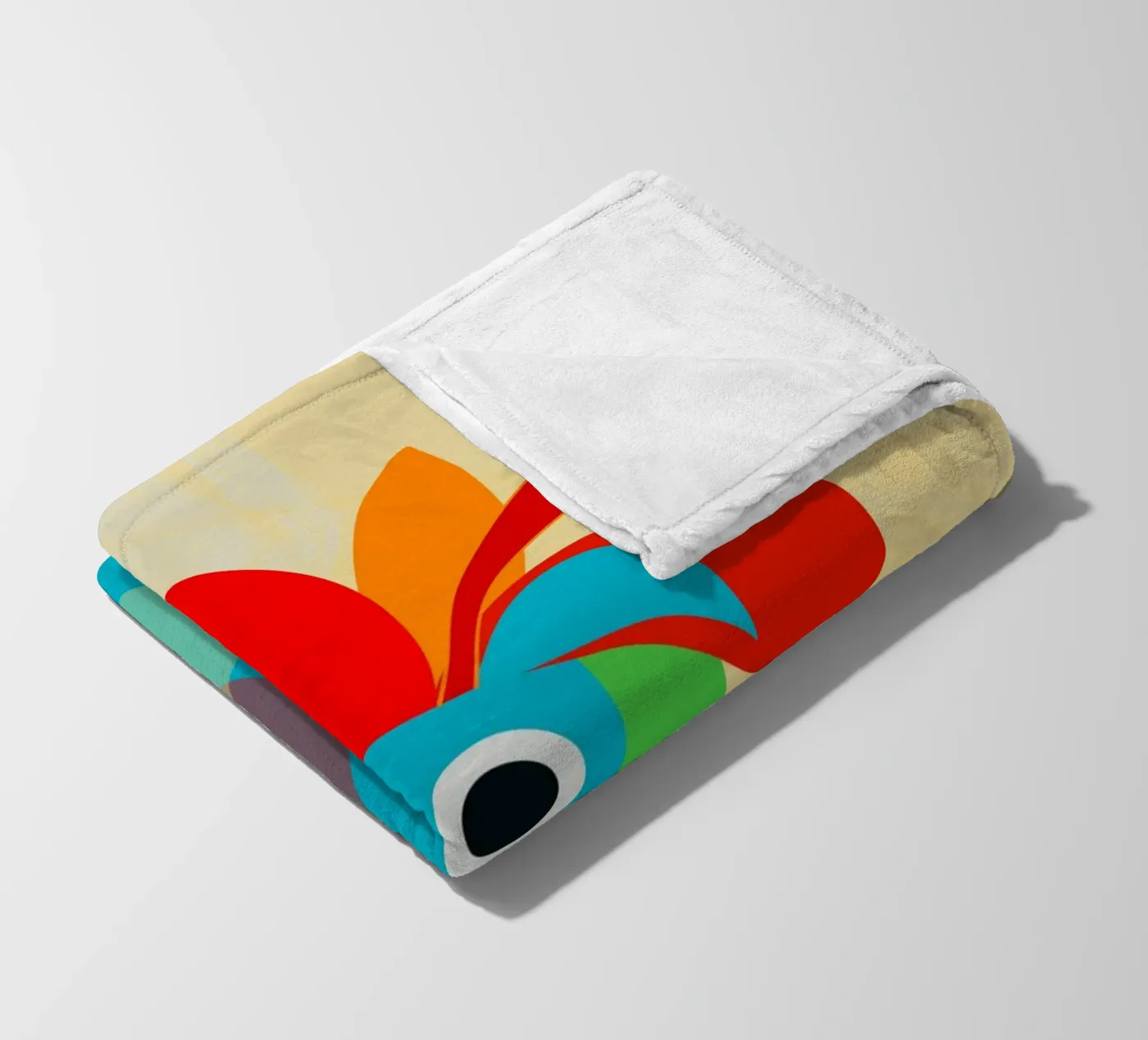 Rooster fleecedeken van MirimoDesign