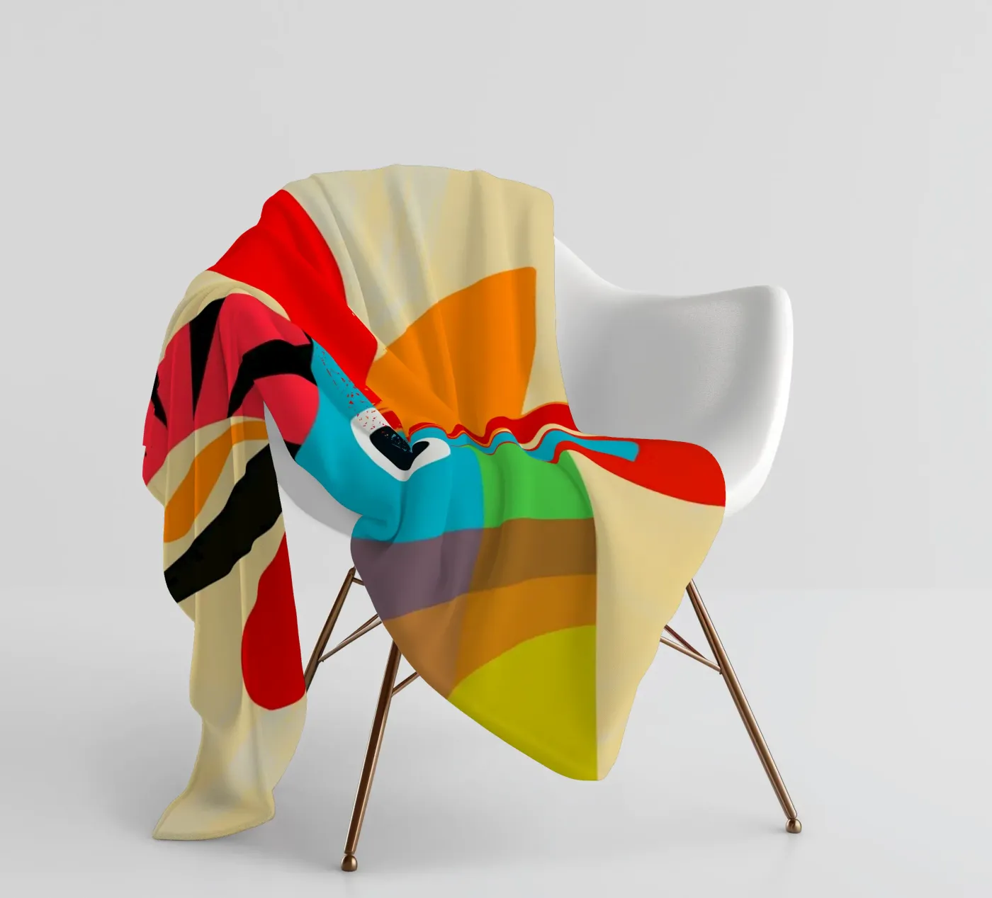 Rooster fleecedeken van MirimoDesign