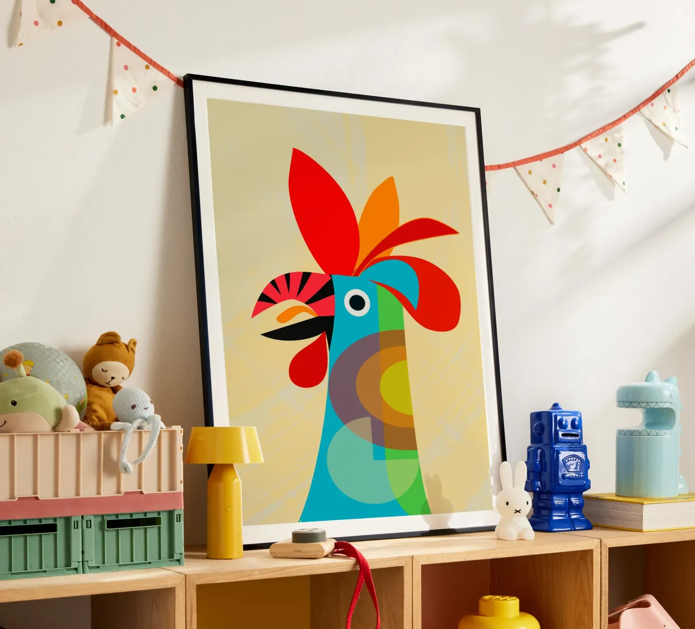 Rooster poster van MirimoDesign