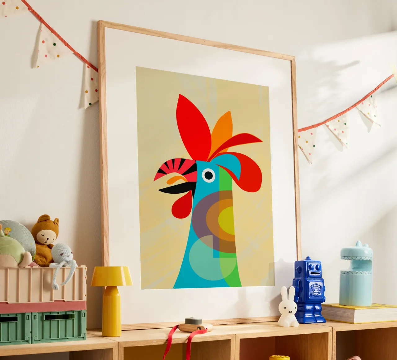 Rooster poster van MirimoDesign
