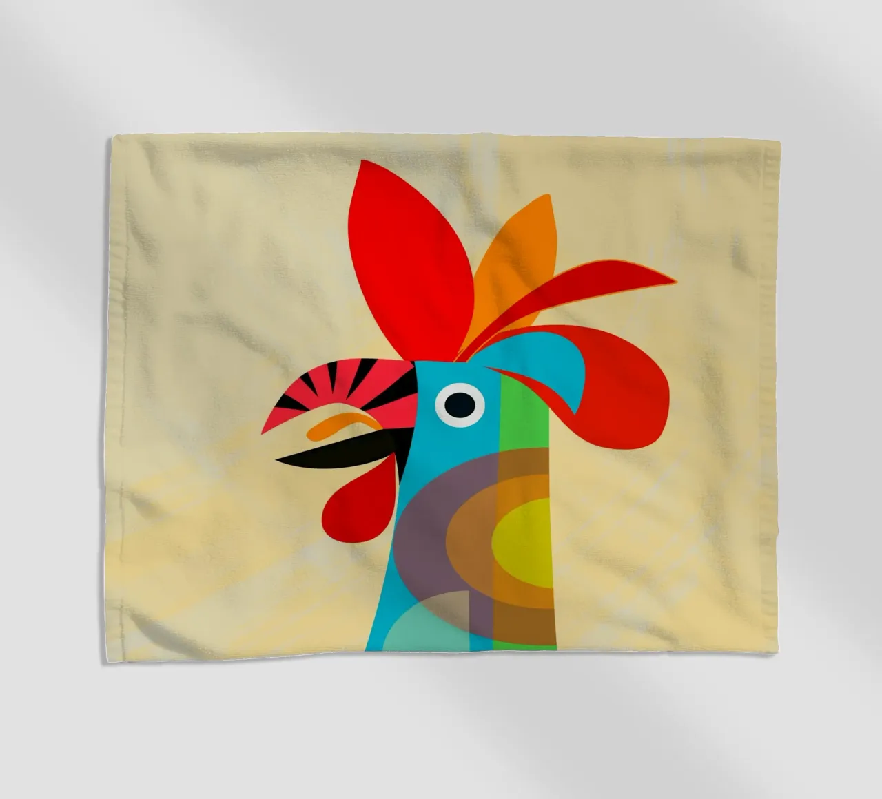 Rooster strandhanddoek van MirimoDesign