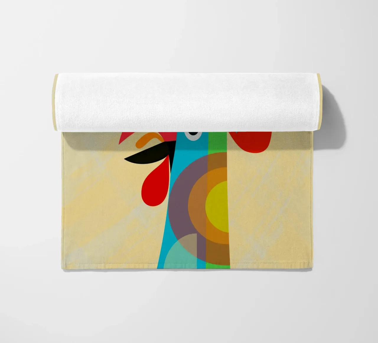 Rooster strandhanddoek van MirimoDesign
