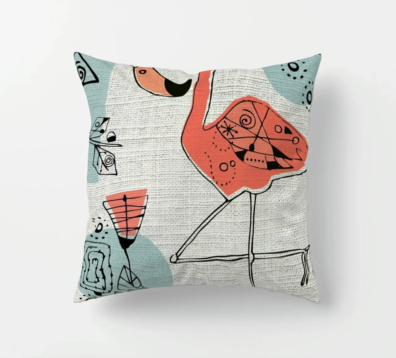 Flamingo 2 cuscino da Rocket68