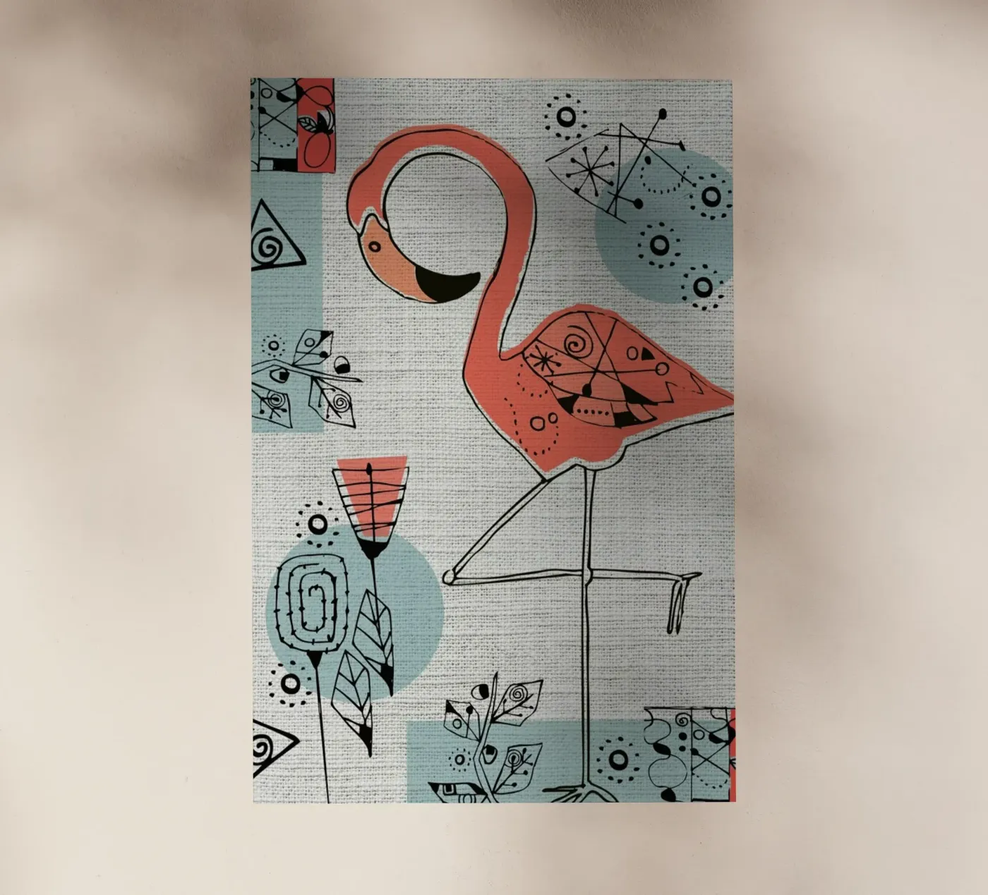 Flamingo 2 pellicola backlit da Rocket68