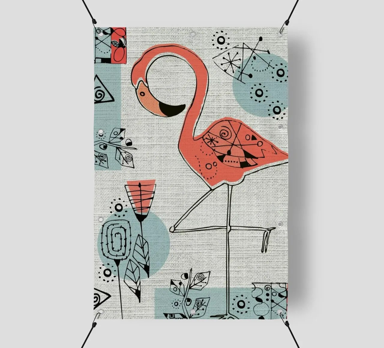 Flamingo 2 telo in pvc da Rocket68
