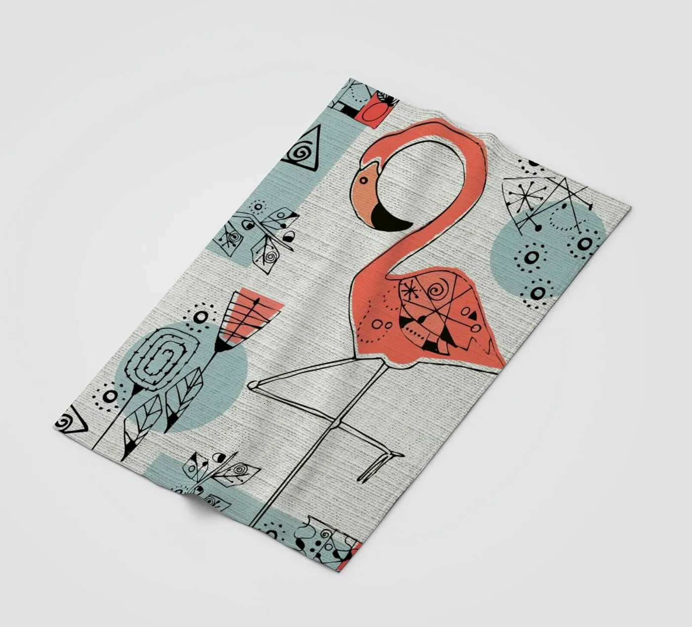 Flamingo 2 Fleecedecke von Rocket68